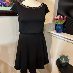 Betsey Johnson Little Black Necklace Dress - Adorable Size 6